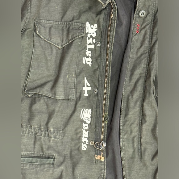 One of a kinda Riley Vintage 1967 military Vietnam War army jacket size S - Picture 15 of 15